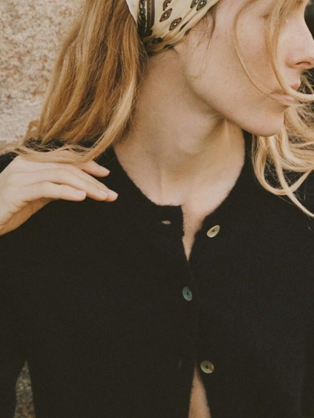 Doen NWOT Petra Cardigan Black M